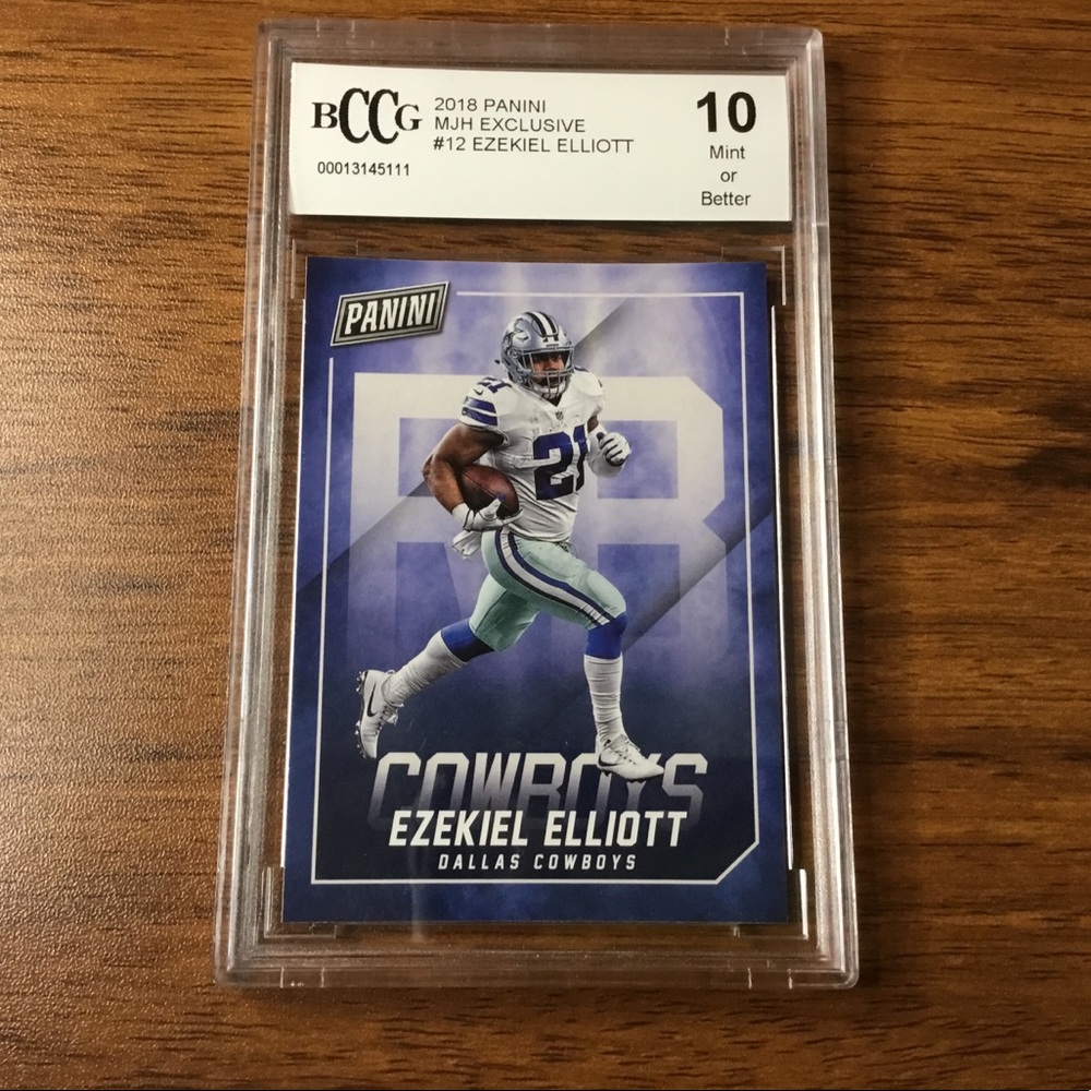 NFL Ezekiel Elliott 2018 Panini Beckett Gem Mint 10